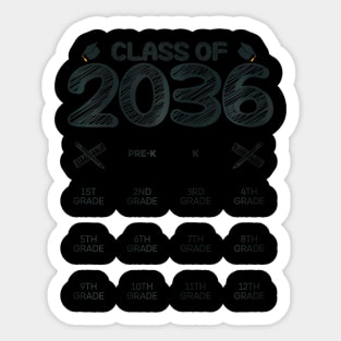 Class of 2036 Grow With Me Sticker